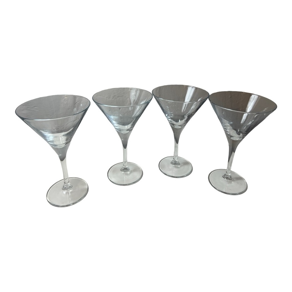 4 martini glasses in good condition